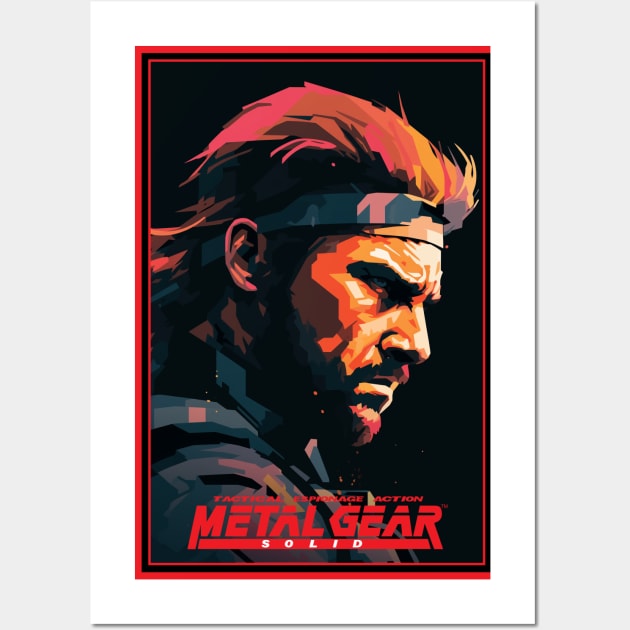 Snake - Metal Gear Solid Wall Art by NeonOverdrive